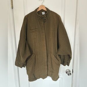 Vintage Boho New Hero 100% Native American Cotton Olive Jacket M